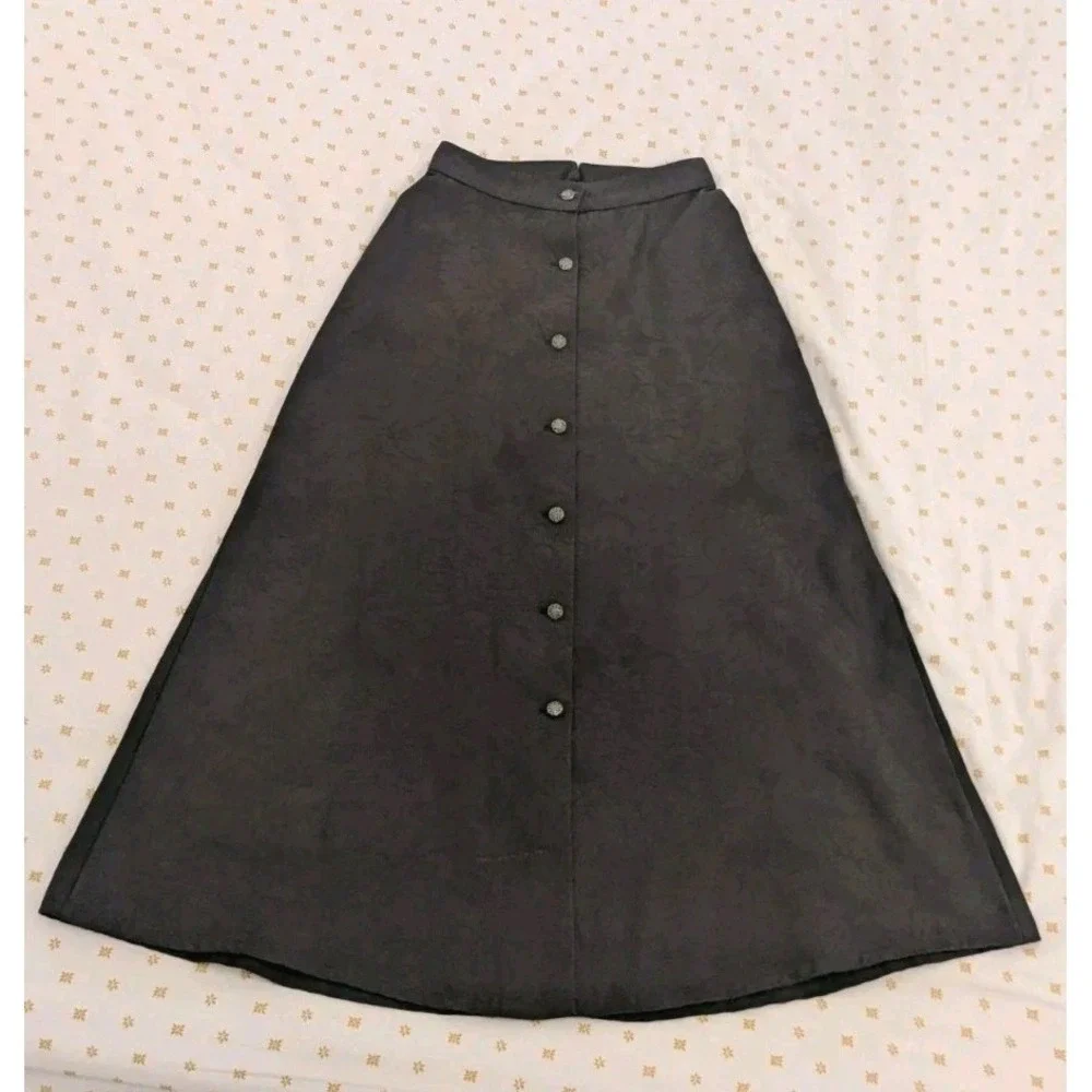 Wah Maker Jacquard Peplum Victorian Western Blazer Jacket Riding Skirt Size 6 - Picture 5 of 16